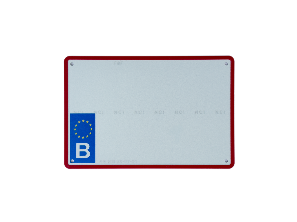 Nummerplaat Metaal vierkante plaat moto ( 210 x 140mm )